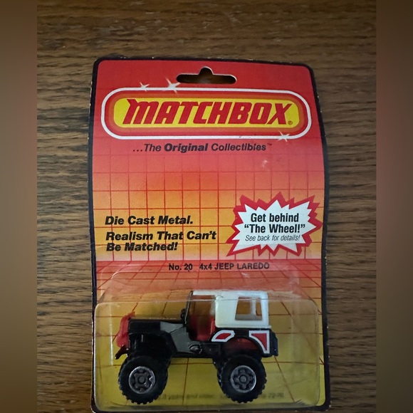 Matchbox die cast metal 4 x 4 Jeep Laredo vintage new in box - Picture 1 of 3